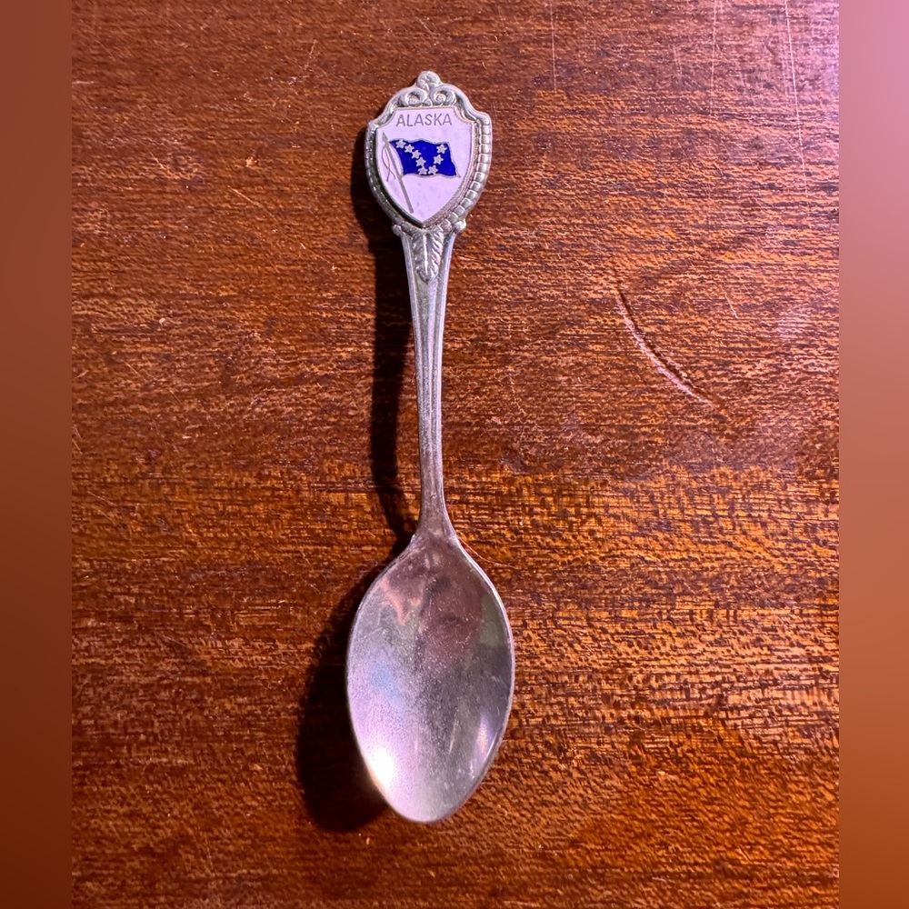 Alaska flag collectible spoon